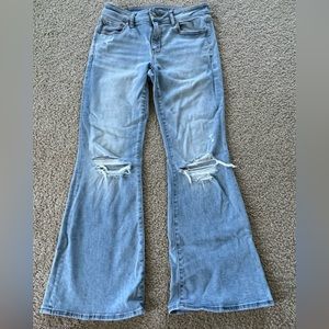 American Eagle Next Level Stretch Low Rise Flare Jeans